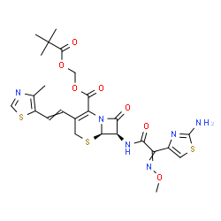 ChemSpider 2D Image | Cefditoren pivoxil | C25H28N6O7S3