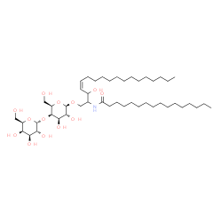 ChemSpider 2D Image | Galabiosylceramide (d18:1/16:0) | C46H87NO13