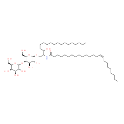 ChemSpider 2D Image | Galabiosylceramide (d18:1/24:1(15Z)) | C54H101NO13