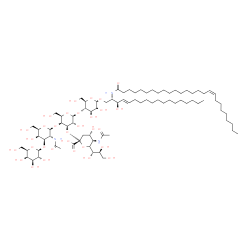 ChemSpider 2D Image | Ganglioside GM1 (d18:1/26:1(17Z))) | C81H145N3O31