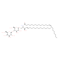 ChemSpider 2D Image | Lactosylceramide (d18:1/24:1(15Z)) | C54H101NO13