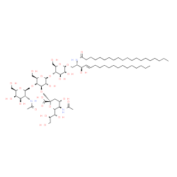 ChemSpider 2D Image | Ganglioside GM2 (d18:1/20:0) | C69H125N3O26