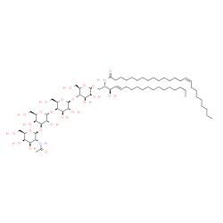 ChemSpider 2D Image | Tetrahexosylceramide (d18:1/24:1(15Z)) | C68H124N2O23