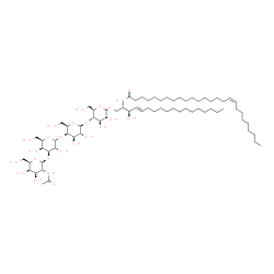 ChemSpider 2D Image | Tetrahexosylceramide (d18:1/26:1(17Z)) | C70H128N2O23