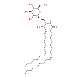 ChemSpider 2D Image | Glucosylceramide (d18:1/9Z-18:1) | C42H79NO8