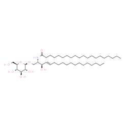 ChemSpider 2D Image | Glucosylceramide (d18:1/20:0) | C44H85NO8