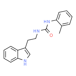 ChemSpider 2D Image | 1-[2-(1H-Indol-3-yl)ethyl]-3-(2-methylphenyl)urea | C18H19N3O