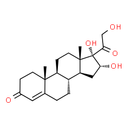 ChemSpider 2D Image | (16alpha)-16,17,21-Trihydroxypregn-4-ene-3,20-dione | C21H30O5