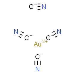 ChemSpider 2D Image | gold(+3) cation tetracyanide | C4AuN4