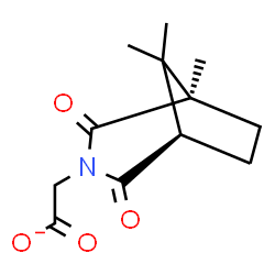 ChemSpider 2D Image | [(1R,5R)-1,8,8-Trimethyl-2,4-dioxo-3-azabicyclo[3.2.1]oct-3-yl]acetate | C12H16NO4