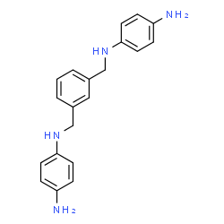 ChemSpider 2D Image | 1,3-benzenedimethanamine, n,n'-bis(4-aminophenyl)- | C20H22N4