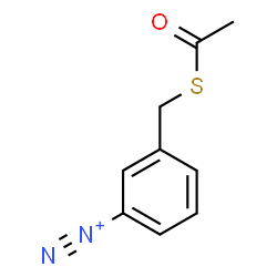 ChemSpider 2D Image | alpha-Acetylthio-m-toluenediazonium | C9H9N2OS
