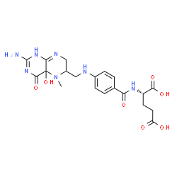 ChemSpider 2D Image | 4-?-hydroxy-5-methyltetrahydrofolic acid | C20H25N7O7