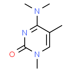 ChemSpider 2D Image | 4-(Dimethylamino)-1,5-dimethyl-2(1H)-pyrimidinone | C8H13N3O