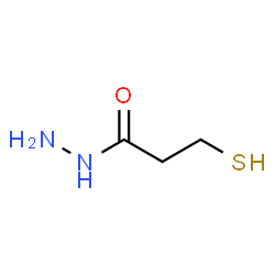 ChemSpider 2D Image | 3-Sulfanylpropanehydrazide | C3H8N2OS