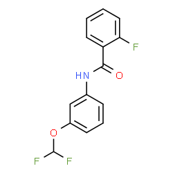 ChemSpider 2D Image | N-[3-(Difluoromethoxy)phenyl]-2-fluorobenzamide | C14H10F3NO2