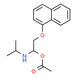ChemSpider 2D Image | 1-(Isopropylamino)-2-(1-naphthyloxy)ethyl acetate | C17H21NO3
