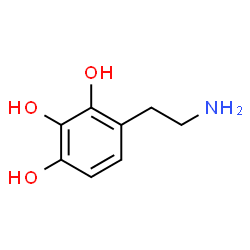 ChemSpider 2D Image | 4-(2-Aminoethyl)-1,2,3-benzenetriol | C8H11NO3