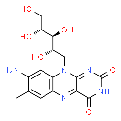ChemSpider 2D Image | 8-Aminoriboflavin | C16H19N5O6