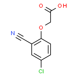 ChemSpider 2D Image | (4-Chloro-2-cyanophenoxy)acetic acid | C9H6ClNO3