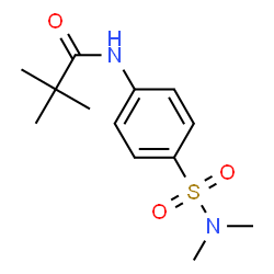 ChemSpider 2D Image | N-[4-(Dimethylsulfamoyl)phenyl]-2,2-dimethylpropanamide | C13H20N2O3S