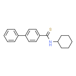 ChemSpider 2D Image | N-Cyclohexyl-4-biphenylcarbothioamide | C19H21NS