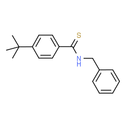 ChemSpider 2D Image | N-Benzyl-4-(2-methyl-2-propanyl)benzenecarbothioamide | C18H21NS
