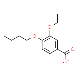 ChemSpider 2D Image | 4-Butoxy-3-ethoxybenzoate | C13H17O4