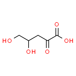ChemSpider 2D Image | 4,5-Dihydroxy-2-oxopentanoic acid | C5H8O5