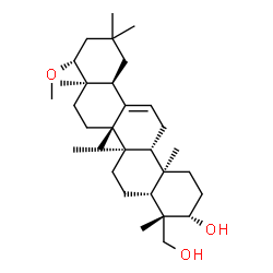 ChemSpider 2D Image | (3beta,22beta)-22-Methoxyolean-12-ene-3,24-diol | C31H52O3