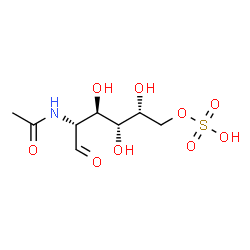 ChemSpider 2D Image | N-Acetylgalactosamine 6-sulfate | C8H15NO9S