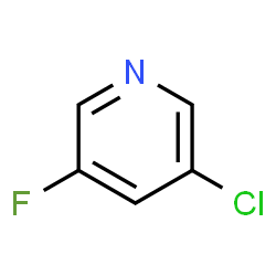 ChemSpider 2D Image | 3-Chloro-5-fluoropyridine | C5H3ClFN