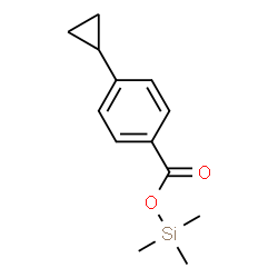 ChemSpider 2D Image | Trimethylsilyl 4-cyclopropylbenzoate | C13H18O2Si