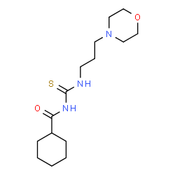 ChemSpider 2D Image | N-{[3-(4-Morpholinyl)propyl]carbamothioyl}cyclohexanecarboxamide | C15H27N3O2S