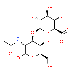 ChemSpider 2D Image | 2-Acetamido-2-deoxy-3-O-beta-D-glucopyranuronosyl-D-galactopyranose | C14H23NO12