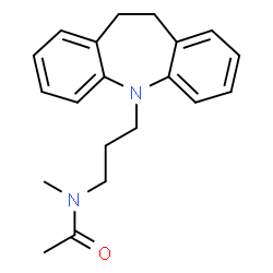 ChemSpider 2D Image | N-[3-(10,11-Dihydro-5H-dibenzo[b,f]azepin-5-yl)propyl]-N-methylacetamide | C20H24N2O