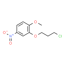 ChemSpider 2D Image | 2-(3-Chloropropoxy)-1-methoxy-4-nitrobenzene | C10H12ClNO4
