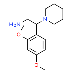 ChemSpider 2D Image | 2-(2,4-Dimethoxyphenyl)-2-(1-piperidinyl)ethanamine | C15H24N2O2