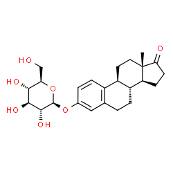 ChemSpider 2D Image | 17-Oxoestra-1,3,5(10)-trien-3-yl beta-D-glucopyranoside | C24H32O7
