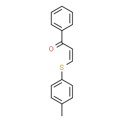 ChemSpider 2D Image | (2Z)-3-[(4-Methylphenyl)sulfanyl]-1-phenyl-2-propen-1-one | C16H14OS