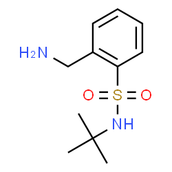 ChemSpider 2D Image | 2-(aminomethyl)-N-(tert-butyl)benzenesulfonamide | C11H18N2O2S