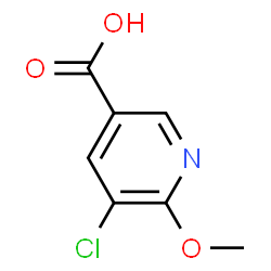 ChemSpider 2D Image | 5-Choro-6-methoxynicotinic acid | C7H6ClNO3