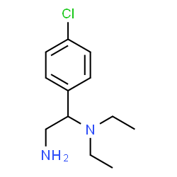ChemSpider 2D Image | [2-amino-1-(4-chlorophenyl)ethyl]diethylamine | C12H19ClN2