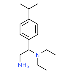 ChemSpider 2D Image | N-[2-amino-1-(4-isopropylphenyl)ethyl]-N,N-diethylamine | C15H26N2