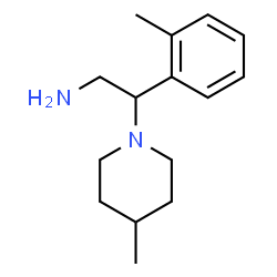 ChemSpider 2D Image | 2-(4-Methylpiperidin-1-yl)-2-(o-tolyl)ethanamine | C15H24N2