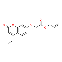 ChemSpider 2D Image | Allyl [(4-ethyl-2-oxo-2H-chromen-7-yl)oxy]acetate | C16H16O5