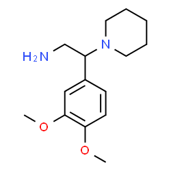 ChemSpider 2D Image | 2-(3,4-Dimethoxyphenyl)-2-(1-piperidinyl)ethanamine | C15H24N2O2