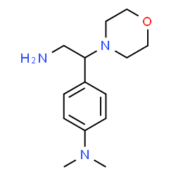 ChemSpider 2D Image | 4-[2-Amino-1-(4-morpholinyl)ethyl]-N,N-dimethylaniline | C14H23N3O