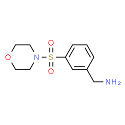 ChemSpider 2D Image | [3-(morpholin-4-ylsulfonyl)benzyl]amine | C11H16N2O3S