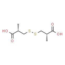 ChemSpider 2D Image | 3,3'-DISULFANEDIYLBIS((2S)-2-METHYLPROPANOIC) ACID | C8H14O4S2